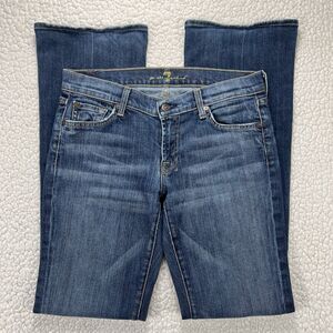 7 For All Mankind Bootcut‎ Jeans Women’s Size 29 (30x33) Blue Boho Western Rodeo